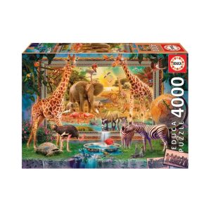 PUZZLE 4000 pcs 136x96 cm VOLVIENDO A LA SABANA #19285