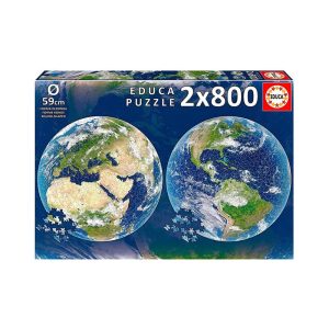 PUZZLE 2x800 pcs 59 cm PLANETA TIERRA #19039