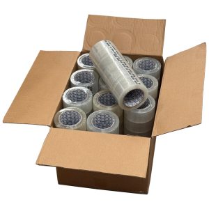 Caja con 72 rollos Cinta Embalaje Transparente 100mt