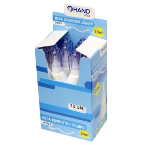 Caja con 12 Corrector Liquido Lápiz Mega 20 ml