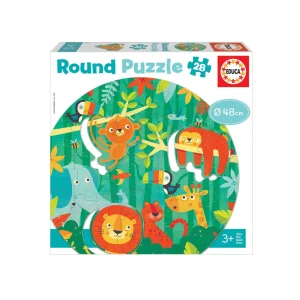 PUZZLE ROUND 28 PCS 3+ LA SELVA #18906