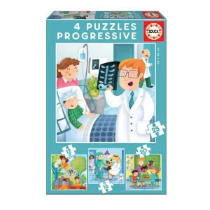 PUZZLE INF 12+16+20+25 PCS 3+ DE MAYOR QUIERO SER #17146