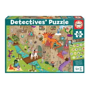PUZZLE DETECTIVE 50 PCS 4+ CASTILLO #18895