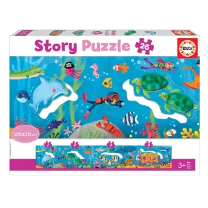 PUZZLE STORY 26 PCS 3+ MUNDO SUBMARINO #18902